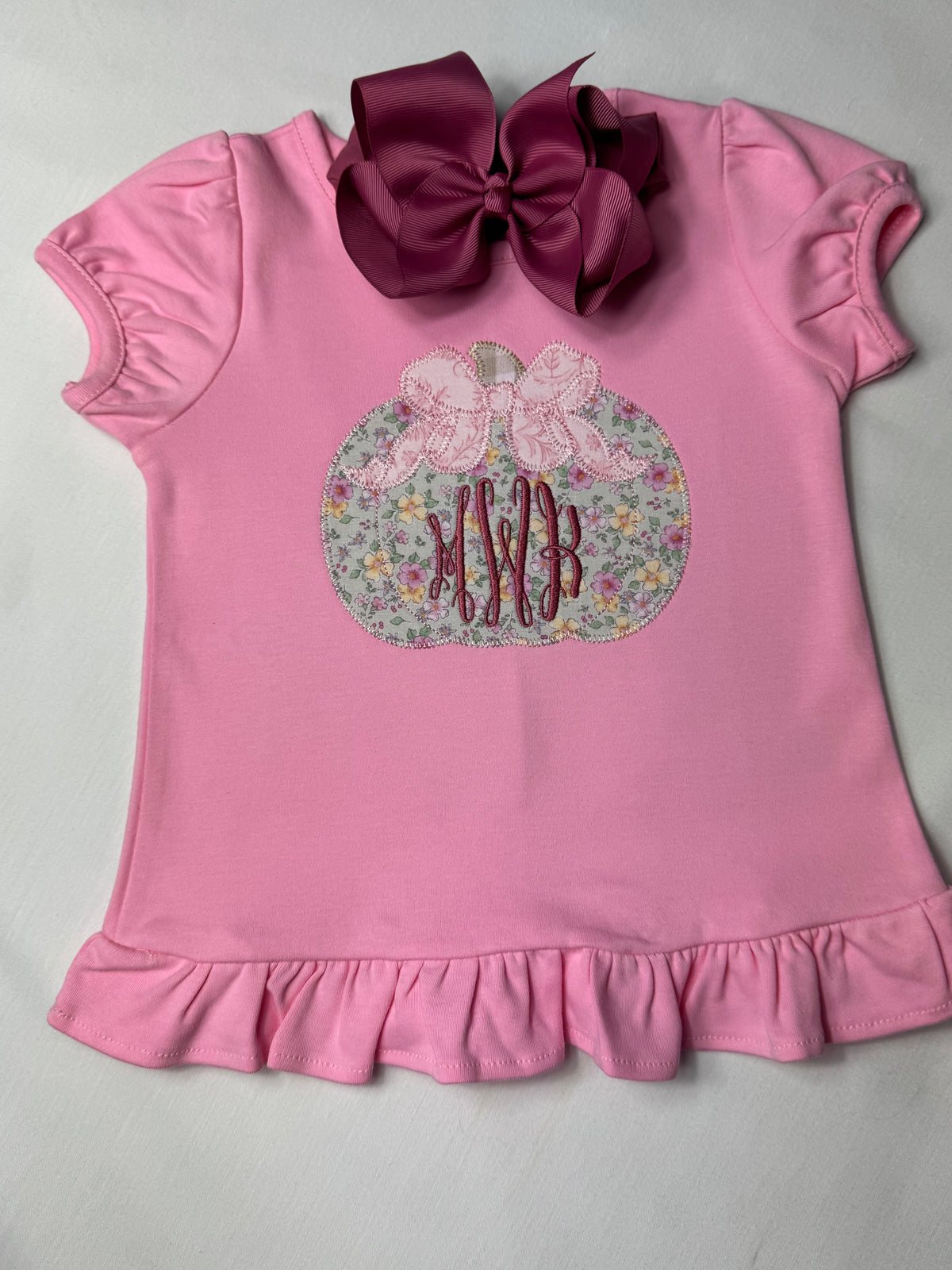 Monogram Pumpkin Applique T-shirt