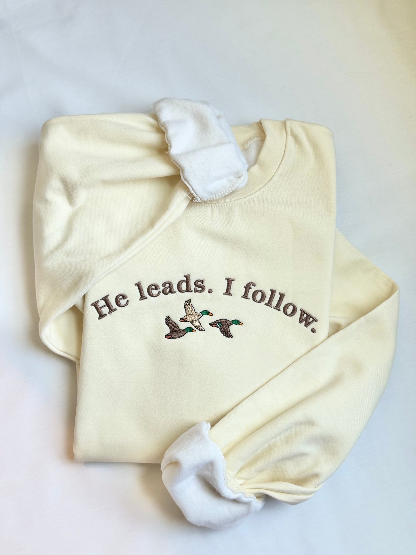 He leads Sweatshirt
