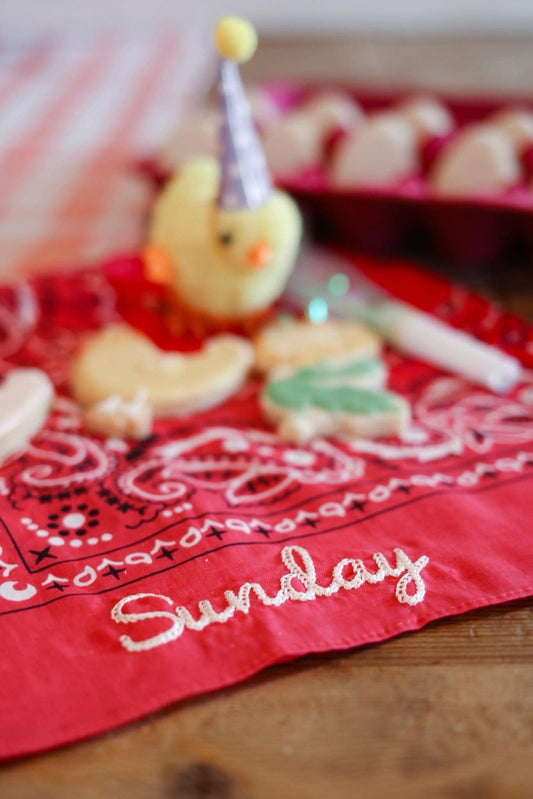 Personalized Embroidered Bandana | Custom Name Bandana | Birthday Party Favor | Bachelorette Party | Nashville Trip | Sports Team Accessory