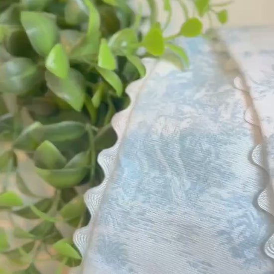 Personalized Toile Wreath Sash | Mallard Wreath Sash | Custom Monogram Door Decor | Southern Wreath Sash | Classic Wreath Sash Door Decor |